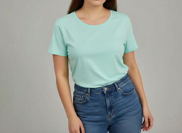 t shirty damskie plus size: Janina, Women`s T-shirt, size 3XL (EU 46)