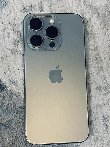 Apple iPhone: IPhone 15 Pro, Б/у, 512 ГБ, Natural Titanium, 80 % — 2