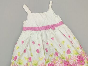 biala azurowa sukienka: Dress, 4-5 years, 104-110 cm, condition - Good