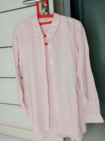 Рубашки: Рубашка Uniqlo, S (EU 36), M (EU 38), цвет - Розовый