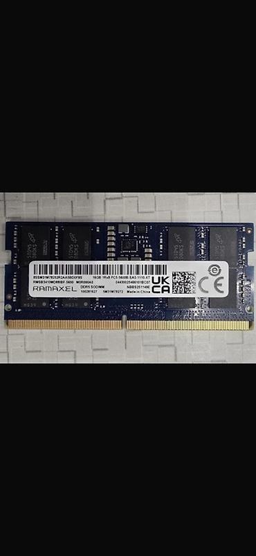 ram 1333mhz: RAMAXEL DDR5 SO‑DIMM laptop yaddaşı - Tutum: 16 GB - Növ: DDR5 — 1