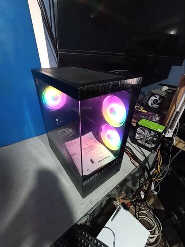 mini itx купить: ПК корпусу, Жаңы, AeroCool, ATX, түсү - Кара