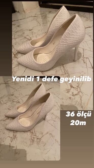 Tuflilər: Tuflilər, Ölçü: 36, rəng - Ağ, Yeni