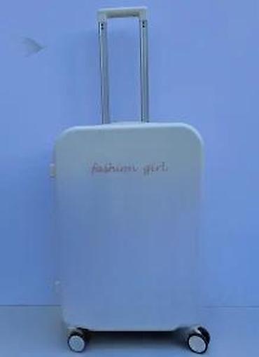 Putni koferi i torbe: Set kofera „Fashion girl” – 2 kom - Dizajn: krem-bela školjka sa roze — 17