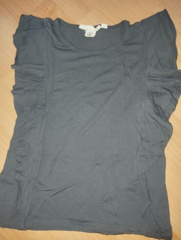 svilene majice: H&M, S (EU 36), Pamuk, bоја - Siva