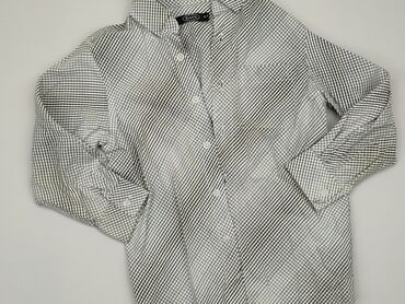 koszula esprit: Shirt 7 years, condition - Good, pattern - Cell, color - Grey