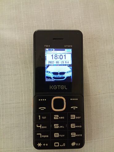hava telefonu: KGTEL KT5619 modeli, qara rəngdə, klassik düyməli mobil telefondur