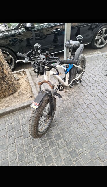 velosiped yol: İşlənmiş Elektrik velosipedi 22", sürətlərin sayı: 7, 350-500 Vt, Ünvandan götürmə