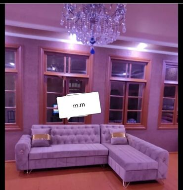 Sifarişlə divanlar: Künc divan, Qonaq otağı üçün, Parça, Bazasız, Açılmayan — 5