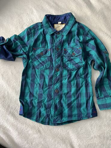 пошив мужской одежды: Детский топ, рубашка, цвет - Зеленый, Новый