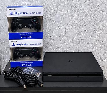 playstation 4 oyunları: PlayStation 4 Slim oyun konsolu paketi Paket tərkibi: - Sony — 3