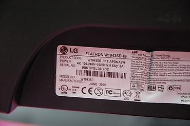 kompüter ucuz: LG Flatron W1943SB-PF LCD monitor - Ekran diaqonalı: 18.5" - Model — 3