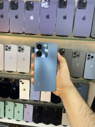 gence telfon: Redmi 13C, 128 GB, rəng - Göy, Sensor