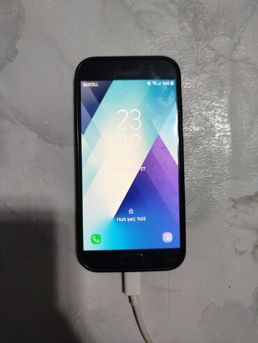 samsung a5 2017 ekran: Samsung Galaxy A5 2017, rəng - Qara, Barmaq izi
