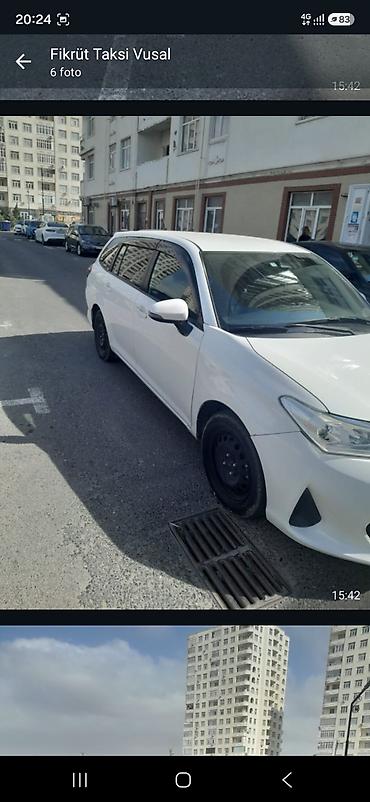 ag 07 sekilleri: Toyota Corolla Fielder Hybrid – universal kuzovlu, ağ rəng. - Yanacaq — 1