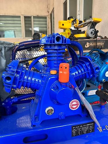 argb controller: Поршневой воздушный компрессор AKUJY W-0.36/8 (150L) - Тип: ременной — 2