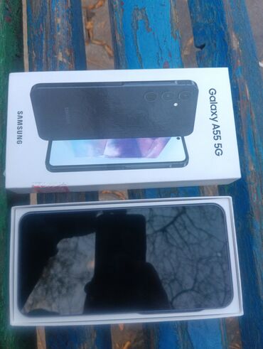 комплекты: Samsung Galaxy A55, Колдонулган, 256 ГБ, 2 SIM