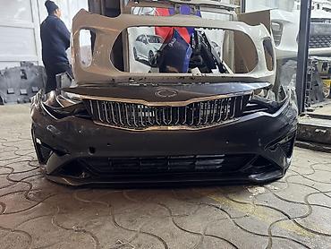 хищник морда к5: Бампер Kia, Б/у, Оригинал — 1