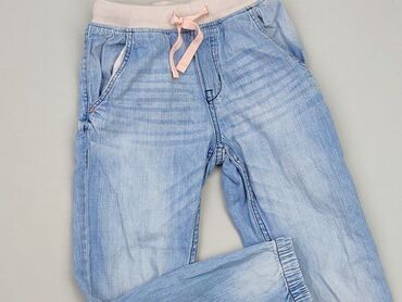 Jeansowe: Spodnie jeansowe, H&M, 5-6 lat, 116, stan - Bardzo dobry