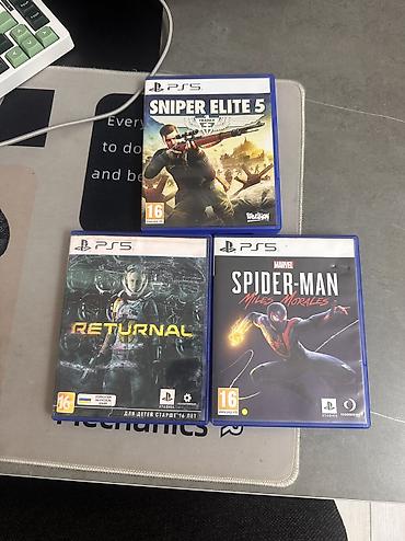 Игры PS5. Spider Man Miles Morales, Sniper Elite 5, Returnal. Диски в at lalafo.kg Игры PS5. Spider Man Miles Morales, Sniper Elite 5, Returnal. Диски в