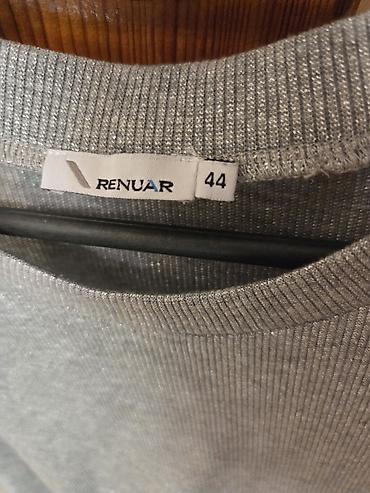 stringer alt geyimi: Renuar qısaqoll köynək - Rəng: boz, xırda parıldayan liflərlə - — 4