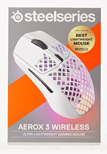 аукс адаптер: SteelSeries Aerox 3 Wireless Snow Практически каждая мышь для