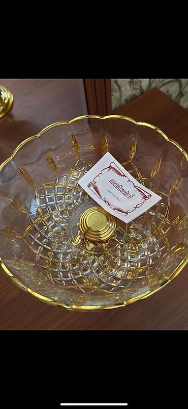 brilliant karat: “Orijinal Metalesi (Made in Italy) kristal meyvə və şirniyyat qabı. 24 — 2