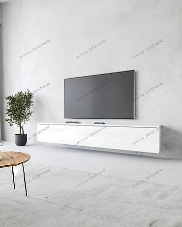 TV altlığı: Televizor Altlığı Məkanınızı səliqəli və zərif saxlayan müasir divara — 1