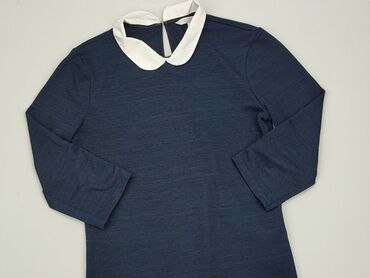 niebieska bluzki z falbanką: Blouse, Clockhouse, M (EU 38), condition - Good