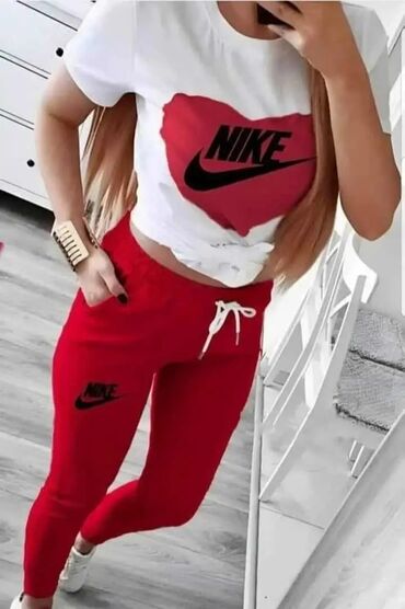 Gornji i donji deo: Nike, Sa ilustracijom, bоја - Bordo — 8