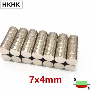 шредеры 7: Небольшие Круглые неодимовые магниты 7 мм x 4 мм, диаметр 7x4, сильный