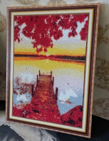 Картины: Продаю готовую картину 30 на 40см (мозайка) и картину красками на — 14