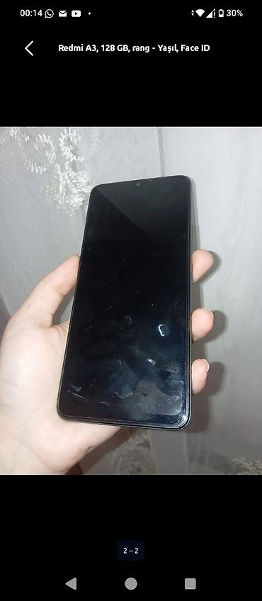 a3 kagiz: Redmi A3, 128 GB, rəng - Yaşıl, Face ID — 2