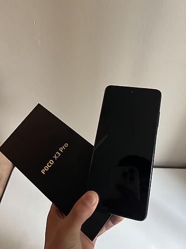 песпроводные наушники: Poco X3 Pro, Б/у, 256 ГБ, цвет - Синий, 2 SIM — 2