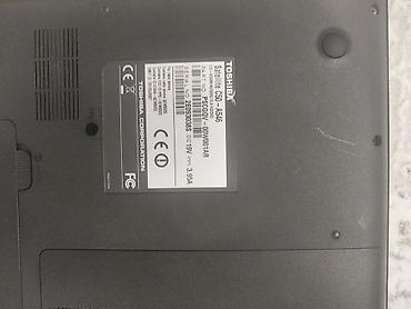 notebuk: Toshiba Satellite noutbuku - Ekran: 15.6" (parlaq panel), üst hissədə — 6
