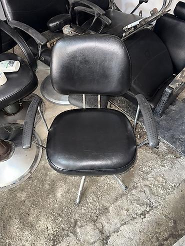 salon stulu: Peşəkar salon kreslosu – qara rəng, metal konstruksiya - Təyinat — 4