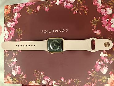 пиксель 10: Смарт‑часы в стиле Apple Watch series 5, корпус золотистый — 2