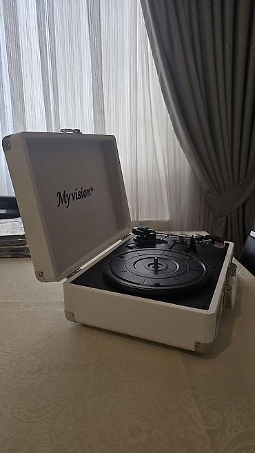 граммофон: MyVision brendli portativ vinil pleyer (çəkmə çamadan dizaynı) - — 4