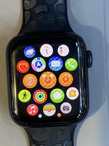 şəkil cıxaran: Смарт часы, Apple, Сенсорный экран, цвет - Черный