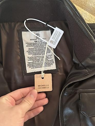 бу вещи в канте: Мужская кожаная куртка Brunello Cucinelli, Made in Italy. - Цвет — 2