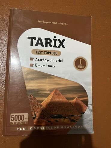 anar isayev test toplusu pdf 2024: Anar İsayevin redaktorluğu ilə hazırlanmış "Tarix Test Toplusu"