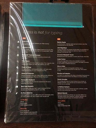 Tastature: Adonit Writer Plus – futrola sa Bluetooth tastaturom za iPad - Folio — 7