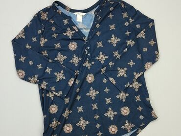 niebieska bluzki z falbanką: Блуза жіноча, H&M, XS, стан - Хороший