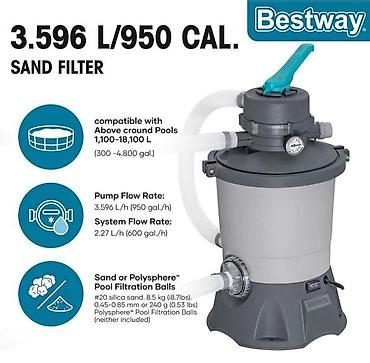 gipsofila sadnice prodaja: Bestway peščana filter pumpa 3.596 L/h – za bazene do 18.100 L ✅ — 3