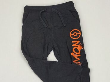 czarne spodnie bojówki: Sweatpants, SinSay, 5-6 years, 116, condition - Good