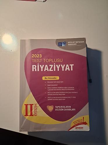 Riyaziyyat Testlər 11-ci sinif, DİM, 2-ci hissə, 2023 il lalafo.az -da Riyaziyyat Testlər 11-ci sinif, DİM, 2-ci hissə, 2023 il
