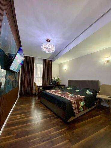 срочно продаю дом район кызыл аскер: 3 комнаты, 97 м², Элитка, 6 этаж, Дизайнерский ремонт