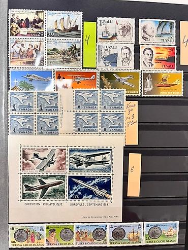 Марки: Коллекция почтовых марок с изображениями автомобилей и кораблей разных — 7