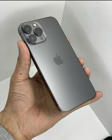 Apple iPhone: IPhone 13 Pro Max, Новый, 128 ГБ, Черный, Зарядное устройство, Защитное стекло, Чехол, 92 %