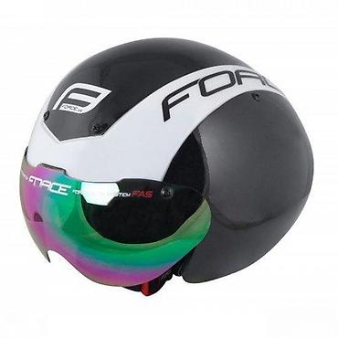 Oprema za bicikliste: KACIGA FORCE GLOBE TIMETRIAL,CRNO-BELA L-XL | Force Globe — 3